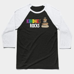 Kindness Rocks Equality LGBTQ Be Kind Rainbow Baseball T-Shirt